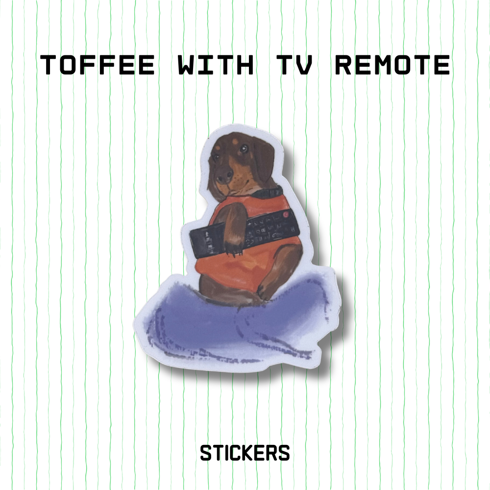 Sticker - Toffee with TV Remote