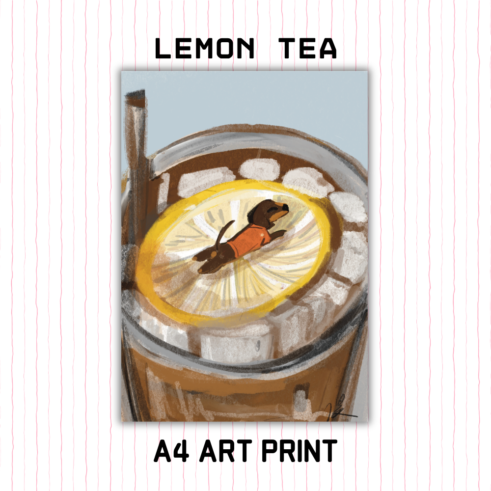 A4 Art Print - Lemon Tea