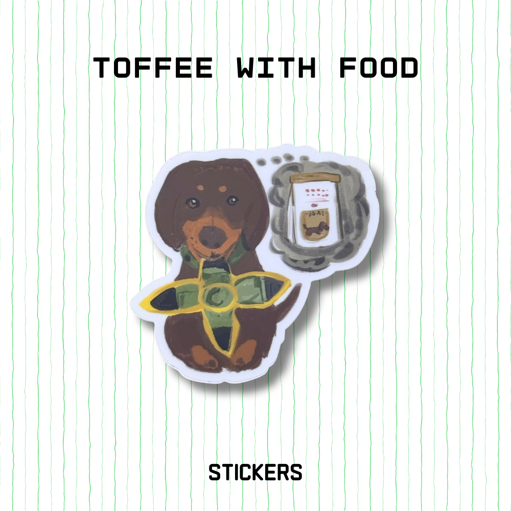Sticker - Toffee with Food