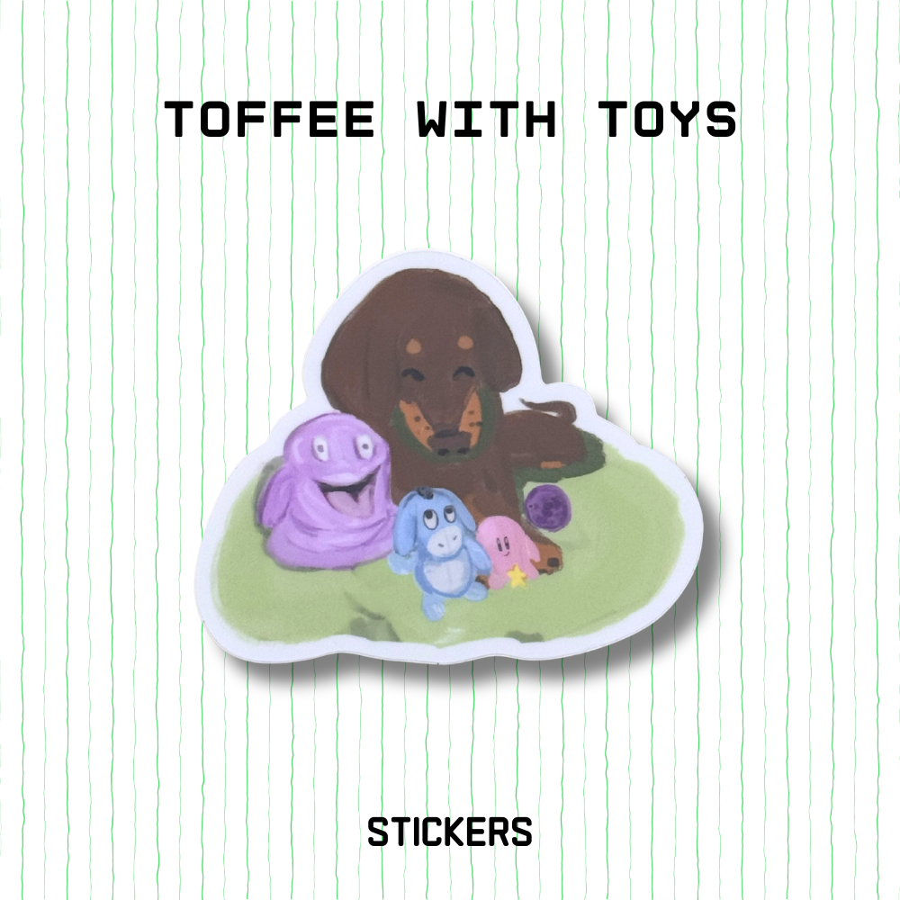 Sticker - Toffee with Toys