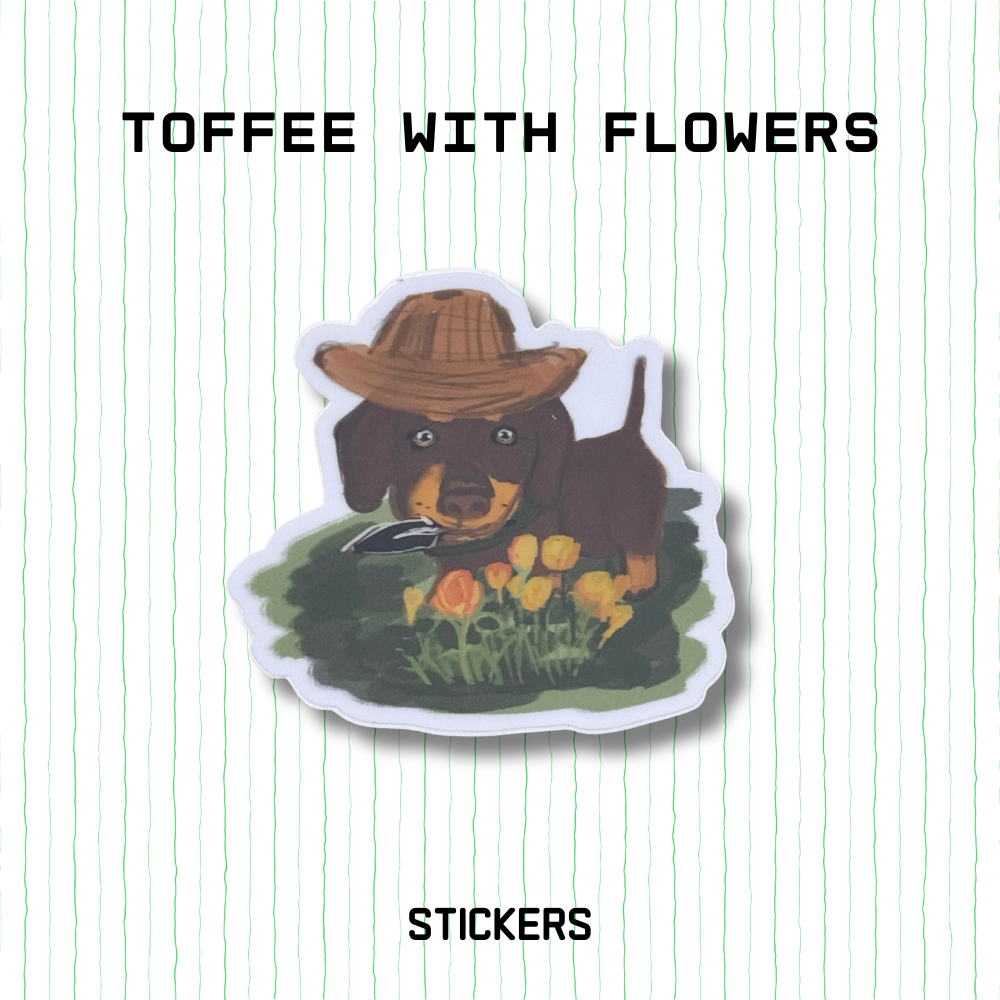 Sticker - Toffee with Flowers